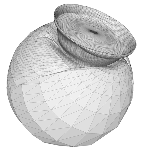Deforming cone into sphere