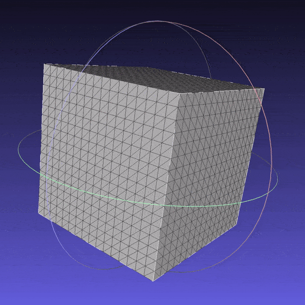 Image of Cube mesh subdivided 4 times